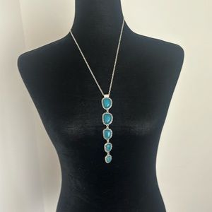 Pretty Lucky Brand stone and marcasite necklace.